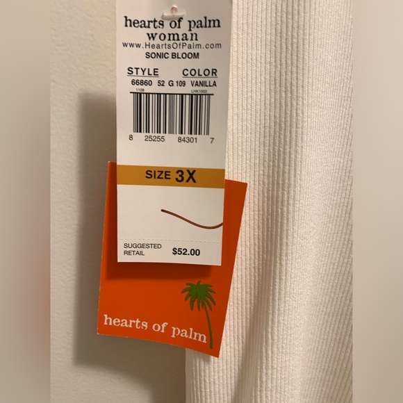 NWT Hearts of Palms Women’s 3X Embellished Tank Top Silver Sequence & Sapphire - Picture 8 of 13